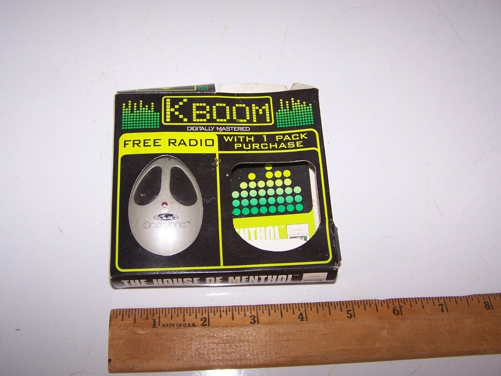 2000 KOOL Cigarette Promo K BOOM RADIO - Untested