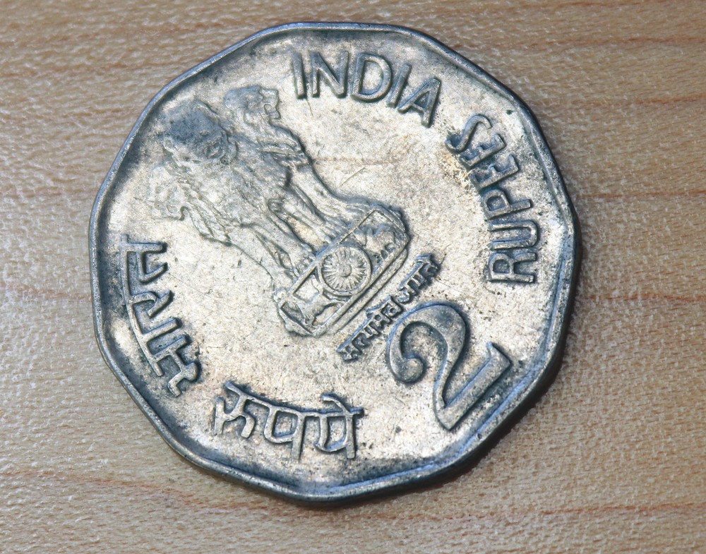 1998 India 2 Rupees Noida Mint