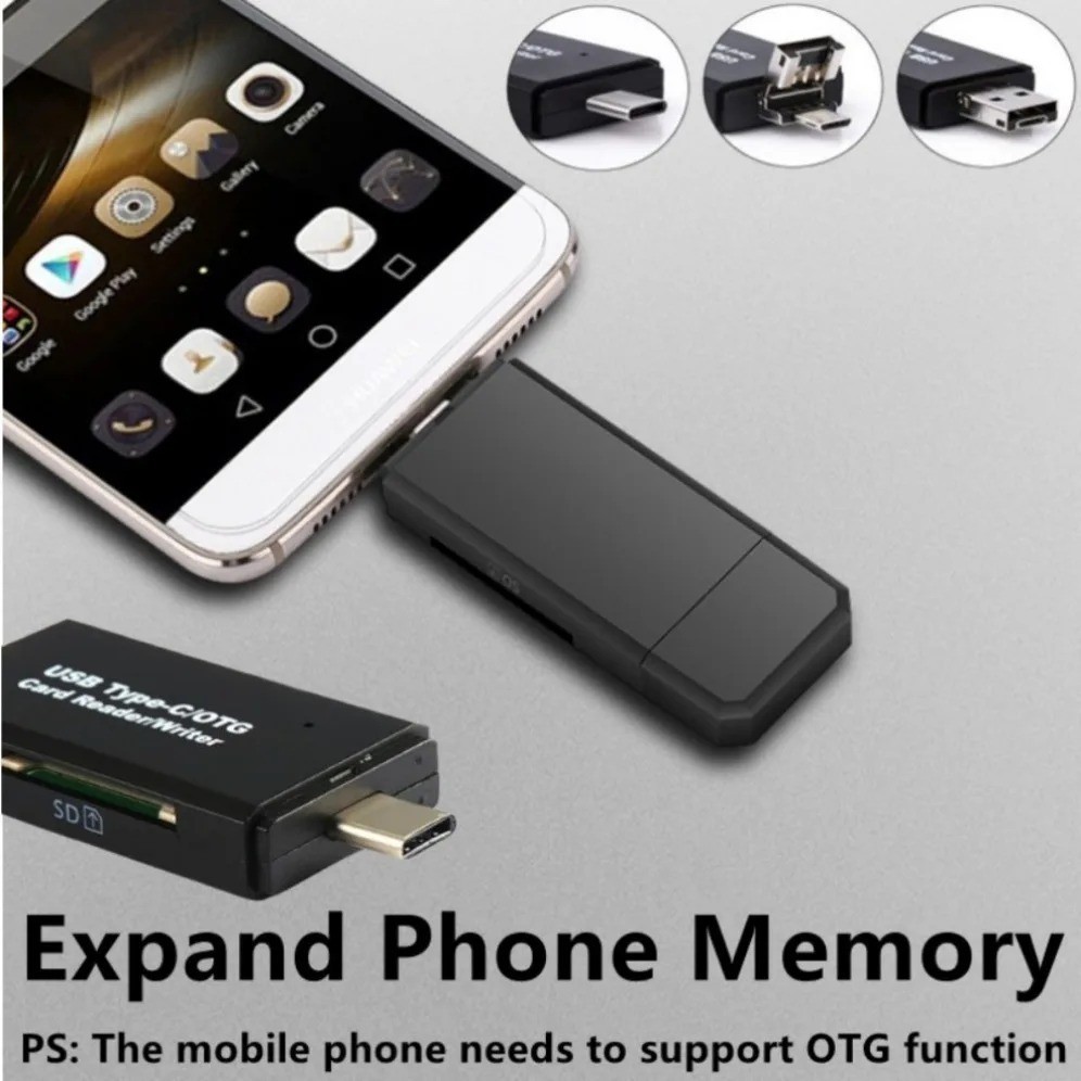 Card Reader USB 2.0 Type C Micro TF OTG Smart Memory Adapter Laptop Computer lot