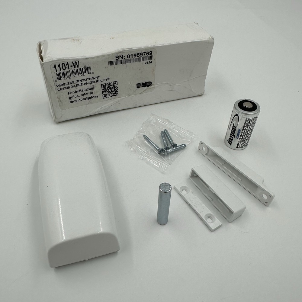 DMP 1101-W Wireless Transmitter Door Window Contact White Security Open Box