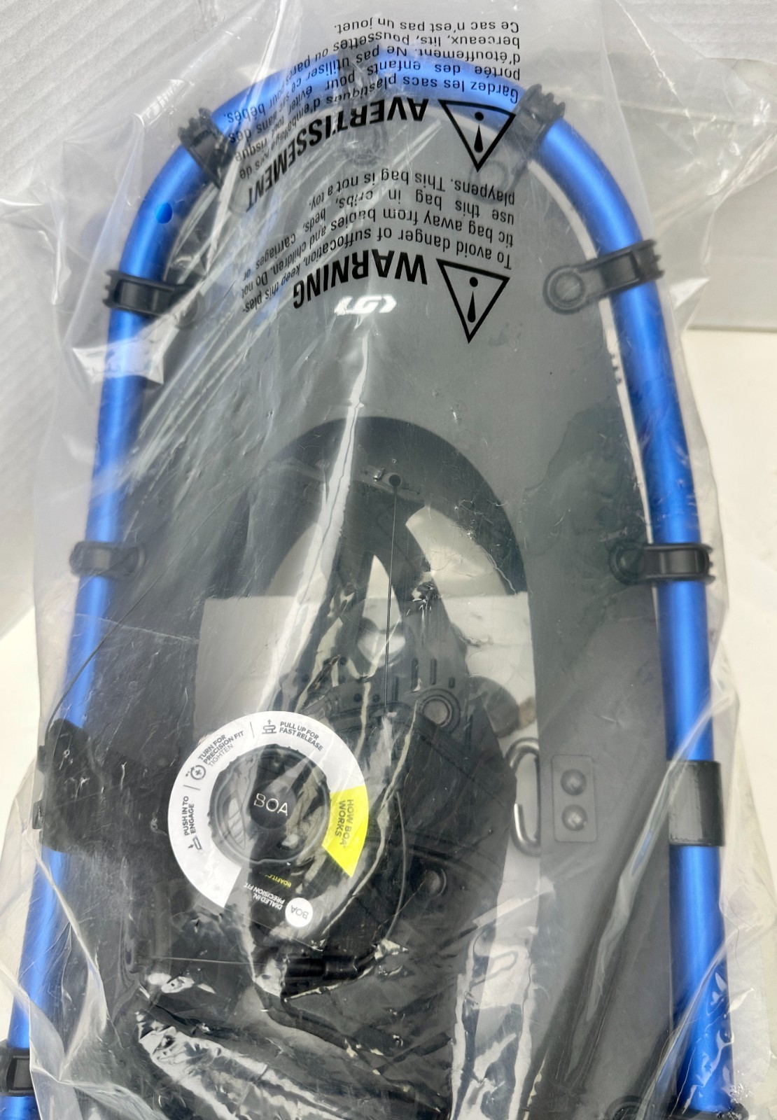 Garneau Boa Mens Blizzard III Snowshoes Blue/Black Size 1036 (User 200-300lbs)