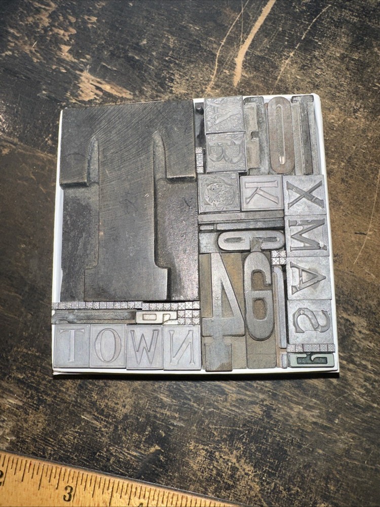 Printing Blocks Ornamental Borders Dingbats Nice Variety! #BB