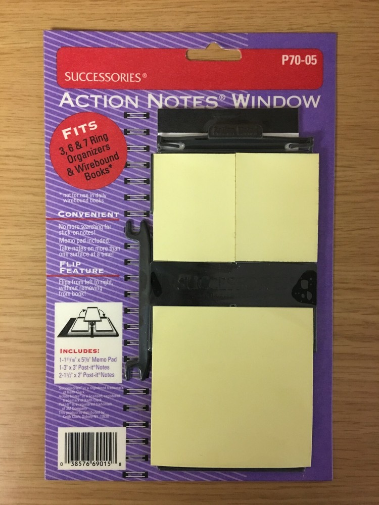Successories® Action Notes® Window (Fits 3, 6, 7 Ring & Wirebound Organizers )