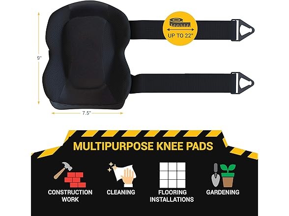 SCRUBIT 730 Professional Poly-Shield Knee Pads With Gel