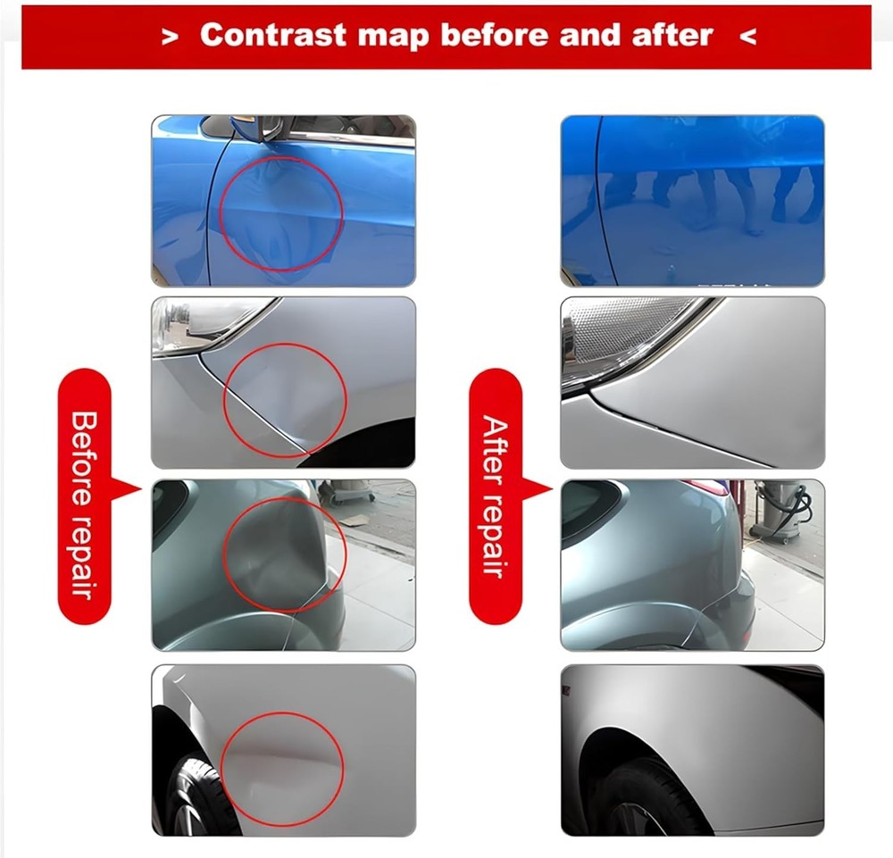 Complete 89PC Dent Puller Kit - Professional PDR Tools, Car Hail Damage Remover