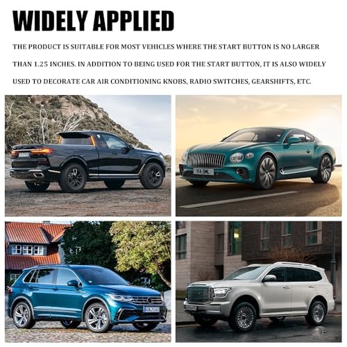 Car Engine Start Stop Decoration Ring, Car Engine Start 1PCS Bright Green