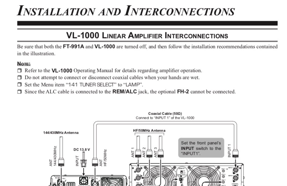 Yaesu FT-991A Transceiver OWNER'S MANUAL and REFERENCE MANUAL