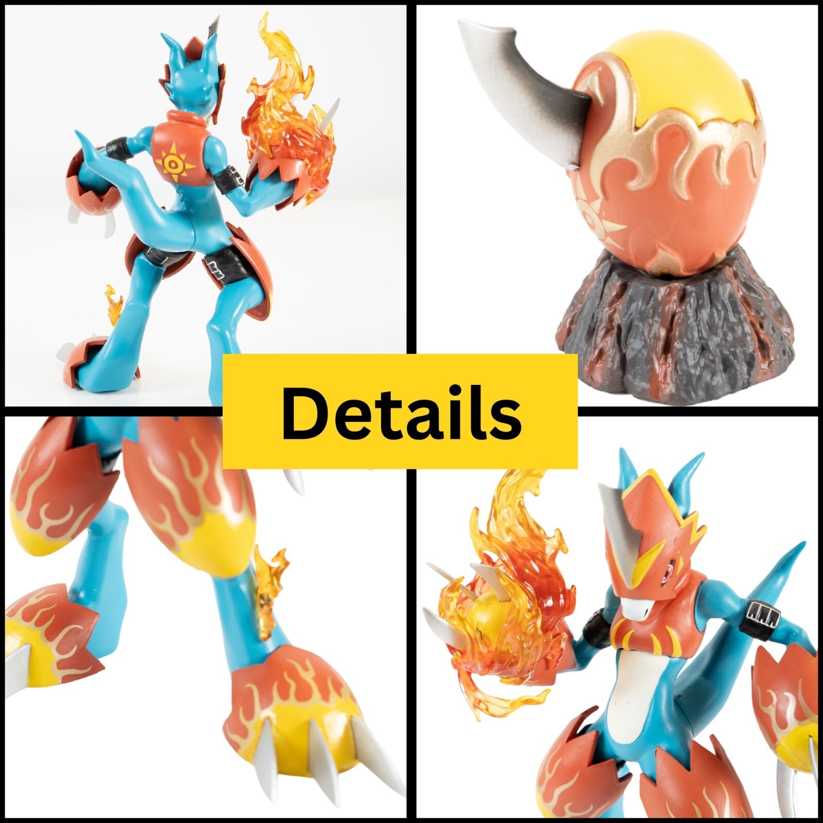 Digimon Adventure Flamedramon 6.5" Figure PVC Action Statue Collectible Toy