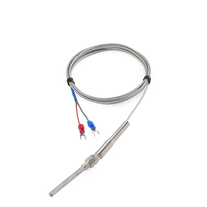 Thermocouple Temperature Sensor Compression Spring Probe M8 1m 2m 3m 5m Type K J