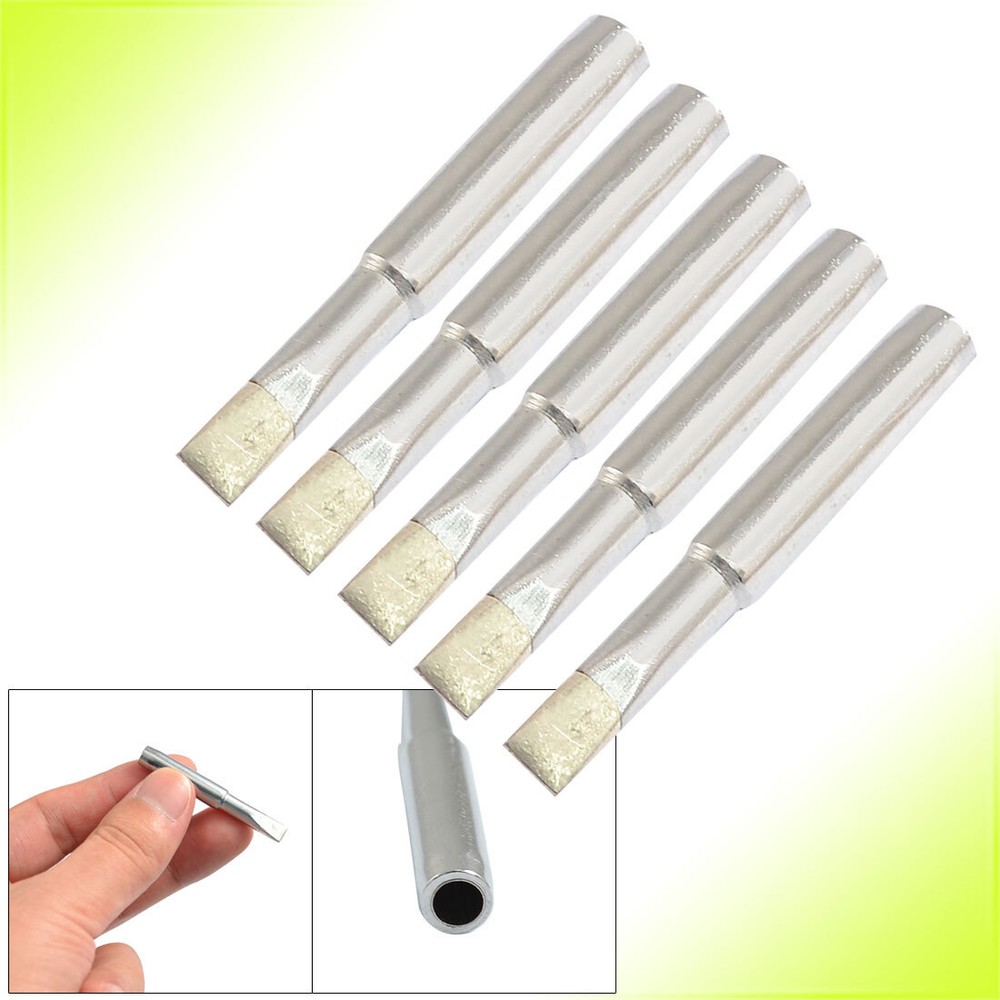 5pcs Replacement 900M-T-S3 5mm Chisel Width Soldering Iron Tips