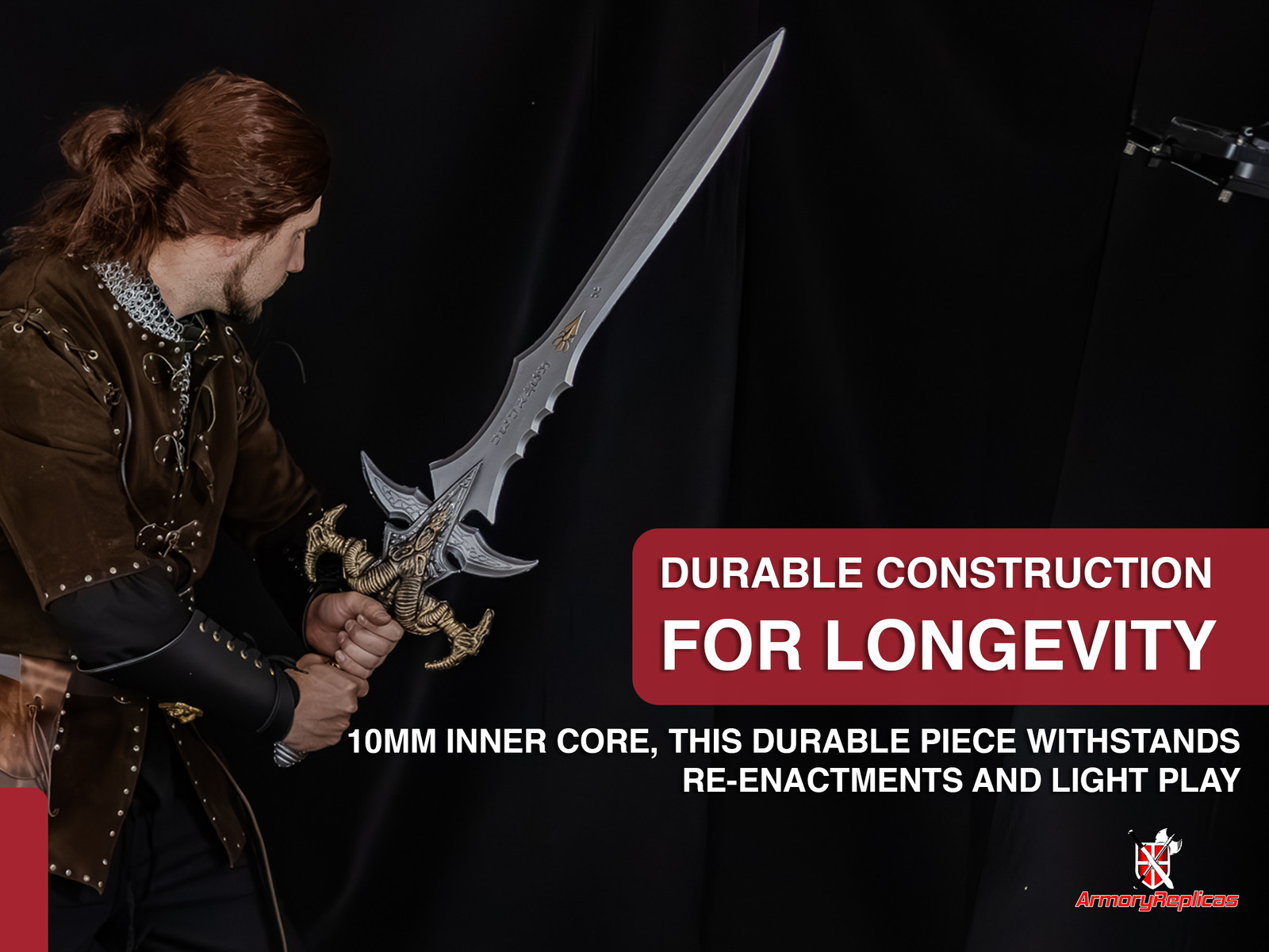 39" Frozen Throne Frost Runeblade Foam Sword: Lich King Cosplay Prop LARP Weapon