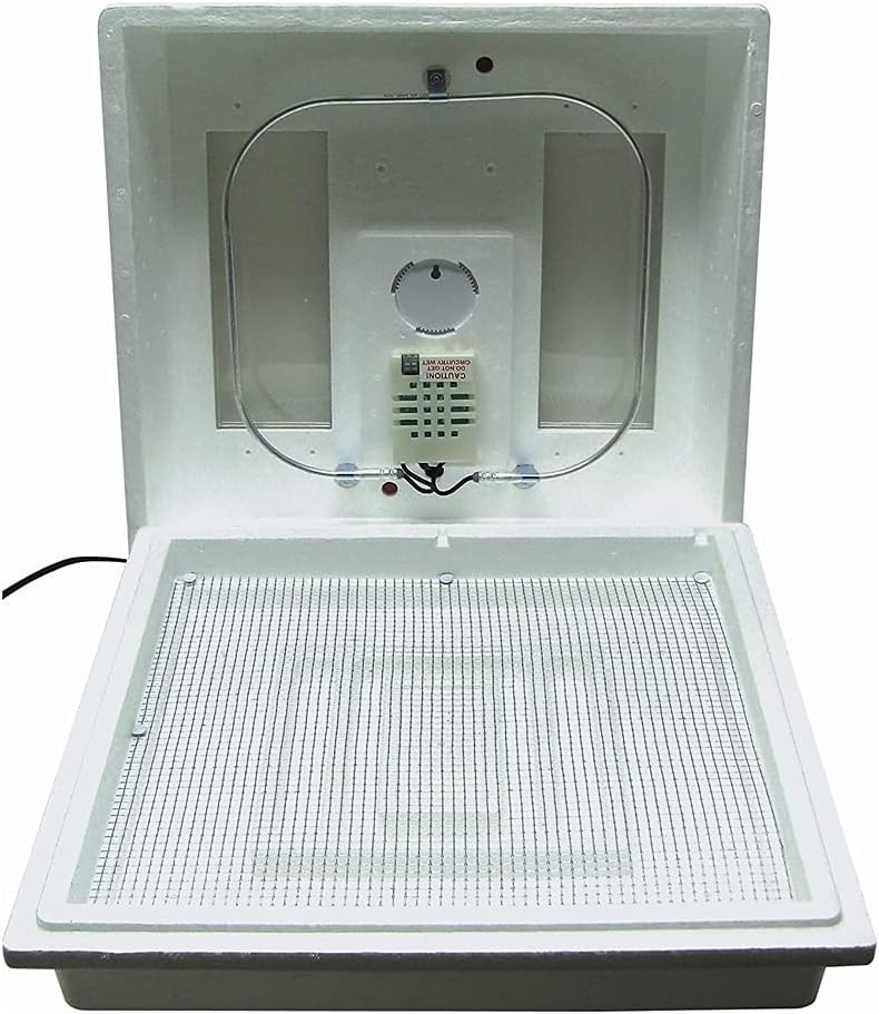 Efficient Still Air Incubator for 4 Dozen Eggs - Hygrometer & Easy Clean Design