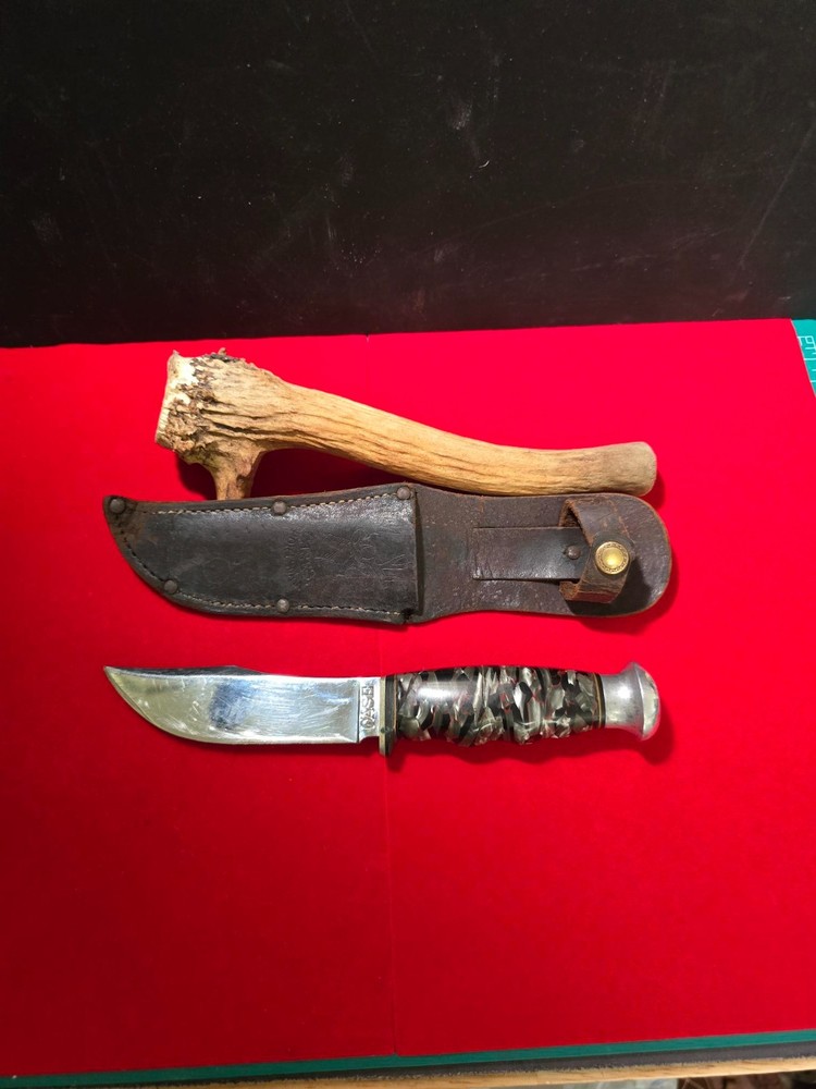 VINTAGE CASE FIXED BLADE KNIFE RM61 Celluloid