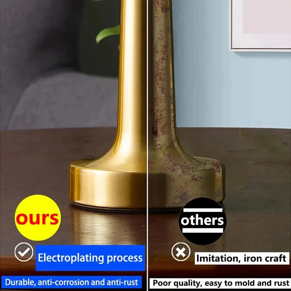LED Table Light 3 Color Retro Coffee Table Lamp Touch Bar Desktop Decorative
