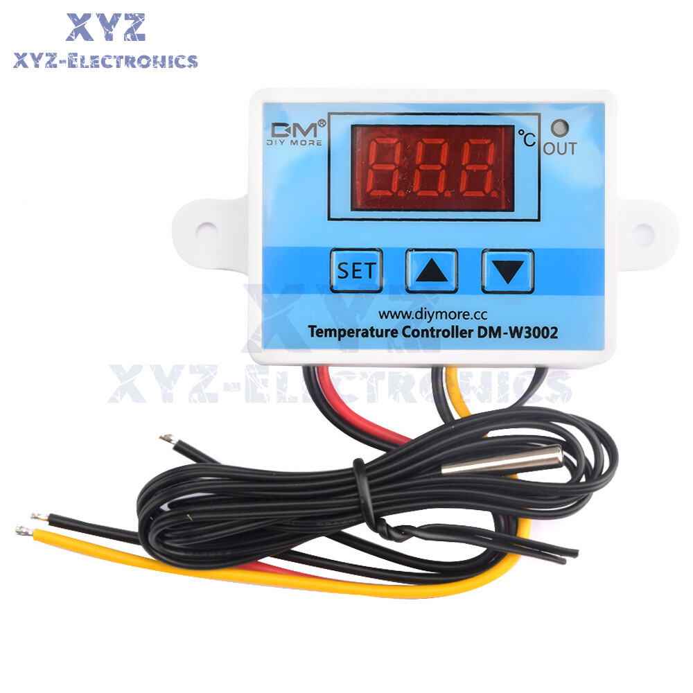 W3002 AC 110-220V Digital Temperature Controller Microcomputer Thermostat Probe