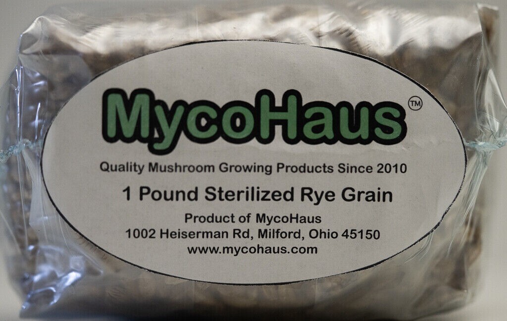 12 LBS rye grain mushroom grow kit use with spores to grow edible mushrooms