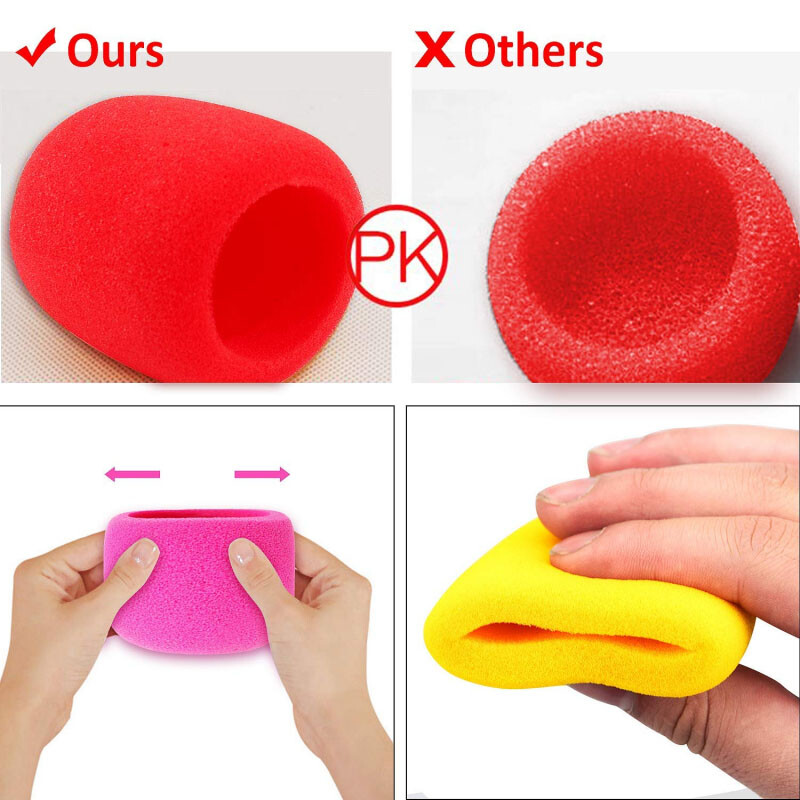 Handheld Microphone Windshield Wind Shield Sponge Foam Cover Thicken