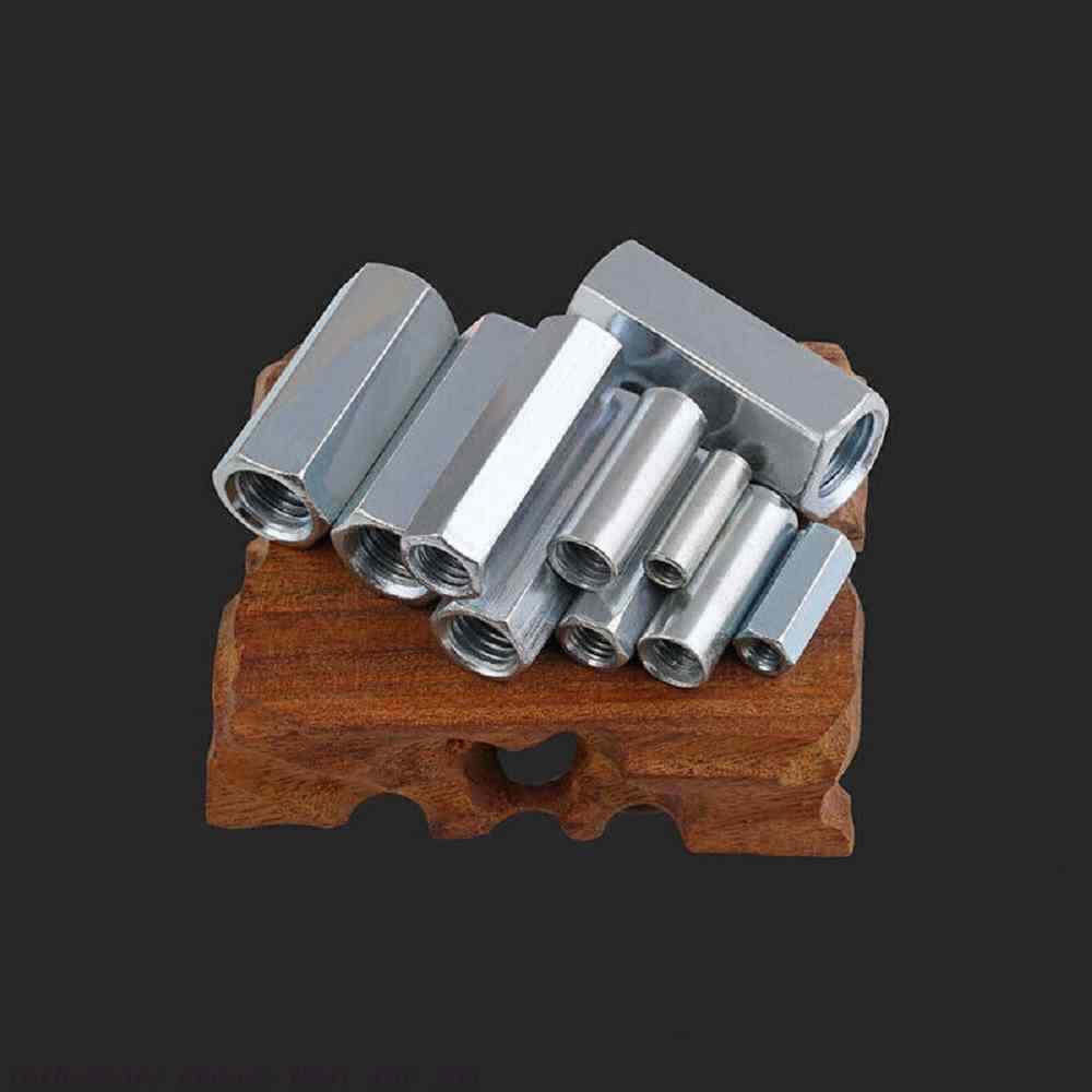 M3-M10 304 Hex / Round Long Connector Joint Nut Coupling Nuts