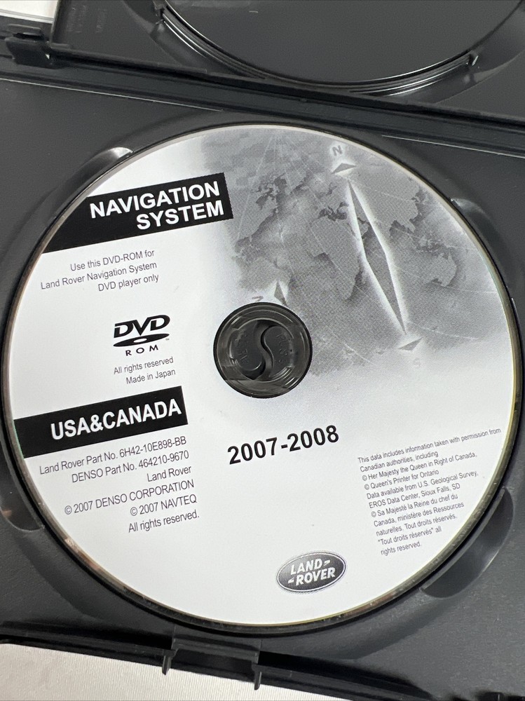 Land Rover/Range/Discovery Navigation Disc O7-10 See Notes And Pictures