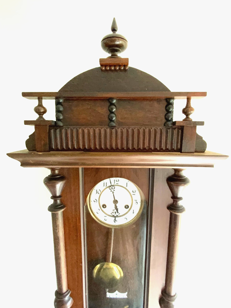 Antique Regulator Wall Clock with Gustav Becker Movement, Germany 1900s