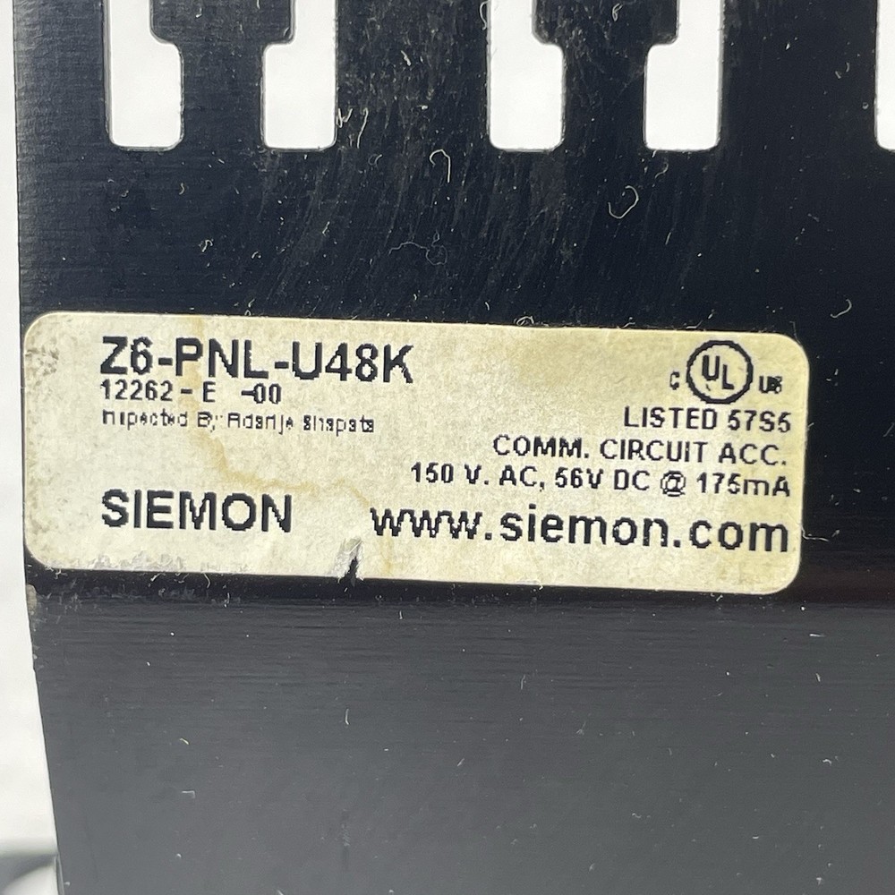 Siemon Z6-PNL-U48K Port Patch Panel