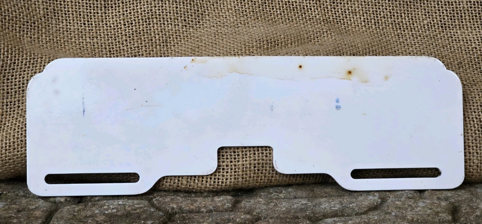 VINTAGE PULL WITH THE U.S.A. OR PULL OUT LICENSE PLATE TOPPER 10" X 3"