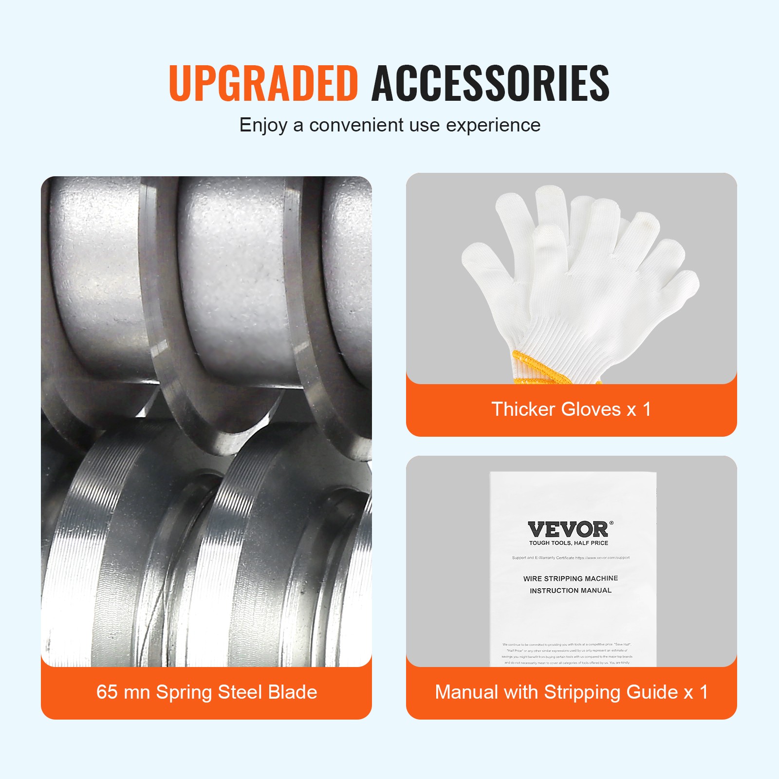 VEVOR Electric/Manual Wire Stripping Machine Copper Cable Stripper 0.06''-1.57''