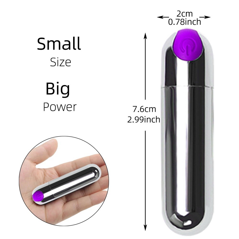 Women Mini Powerful Bullet Shape 10 Speed Vibrating Neck Body Massage Personal