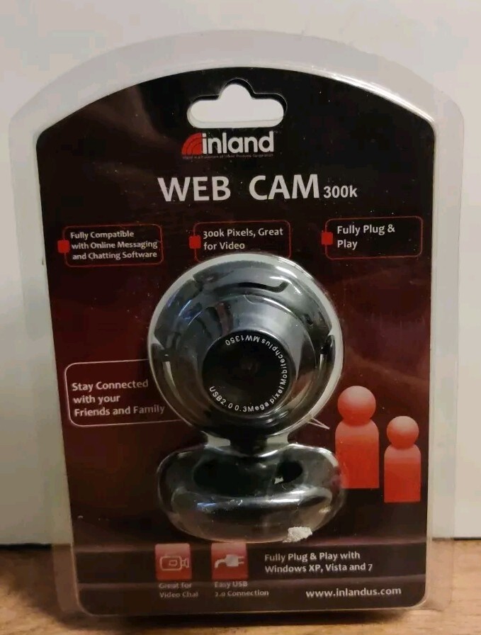 USB Webcam Inland Web Cam 300k plug & play for Windows