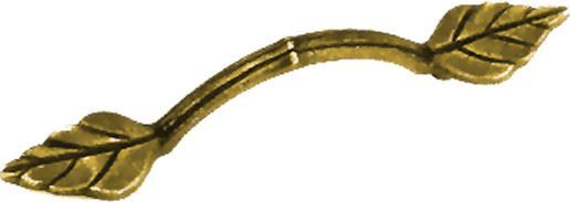 3" Windsor Leaf Design Pull Antique English
