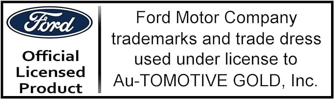 Au-TOMOTIVE GOLD, INC. Officially Licensed Black Rectangular Leather Key Chain