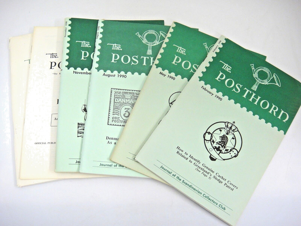 Posthorn Scandinavian Collectors Club Philatelic Journal 1990 Lot 4 w Handbook