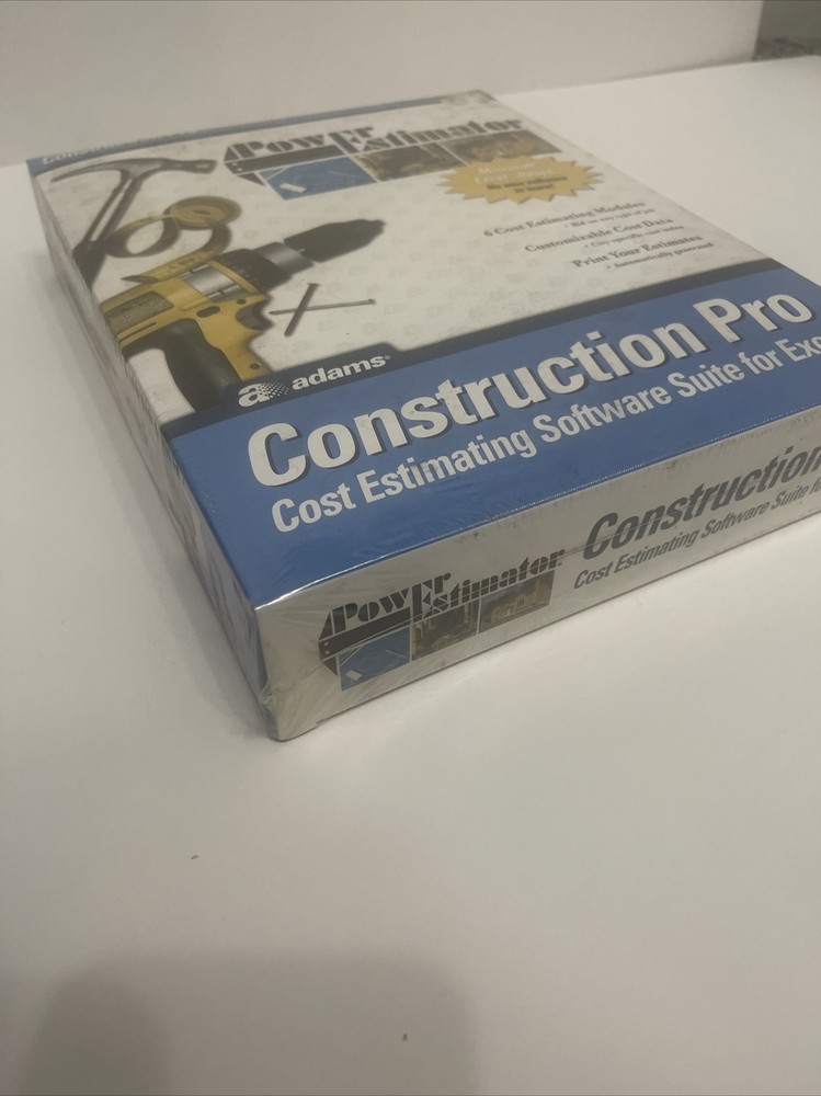 Adams Construction Pro Power Estimator Forms & Software Suite for Excel NEW