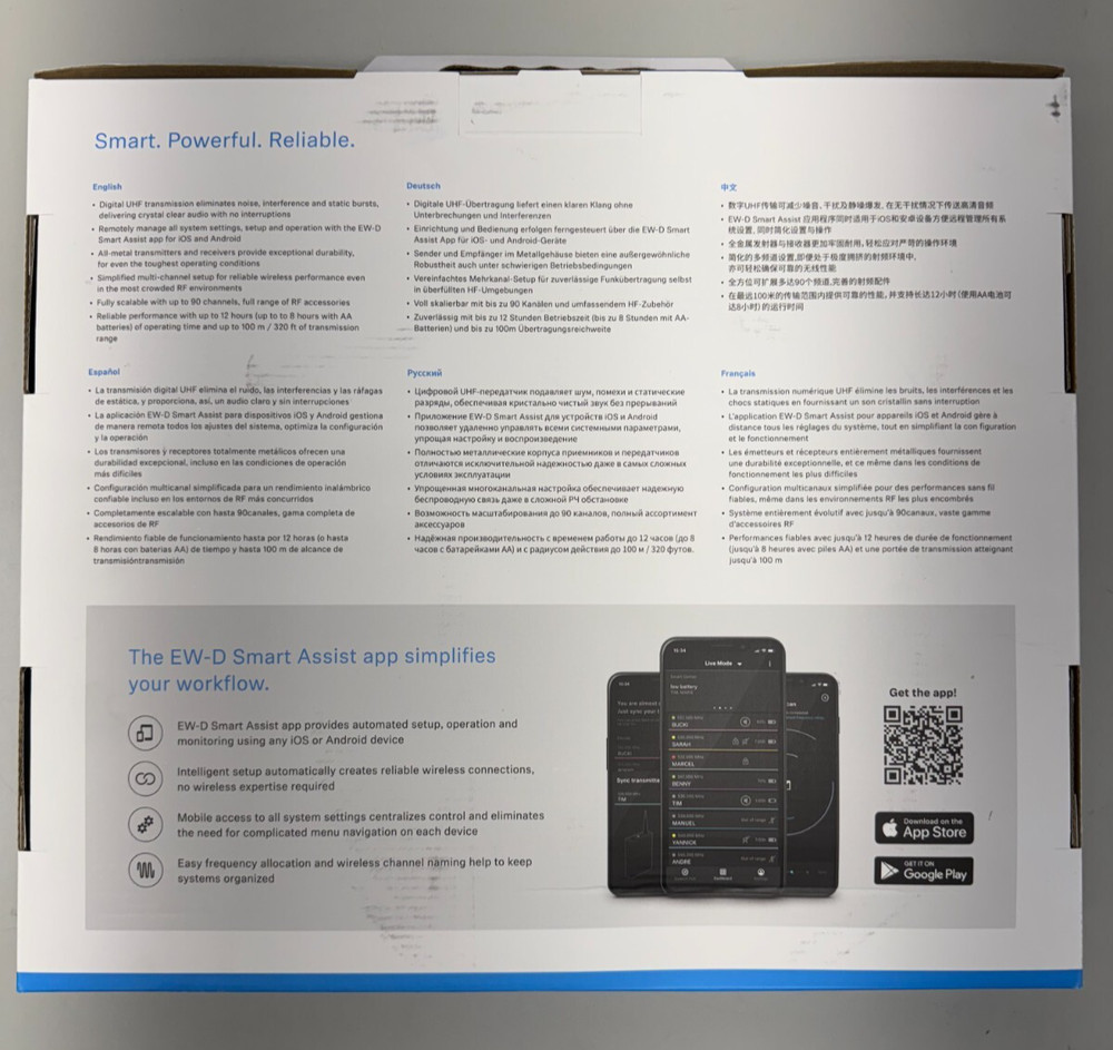 Sennheiser EW-D SK BASE SET Digital Wireless Microphone System w/ Bodypack Q1-6
