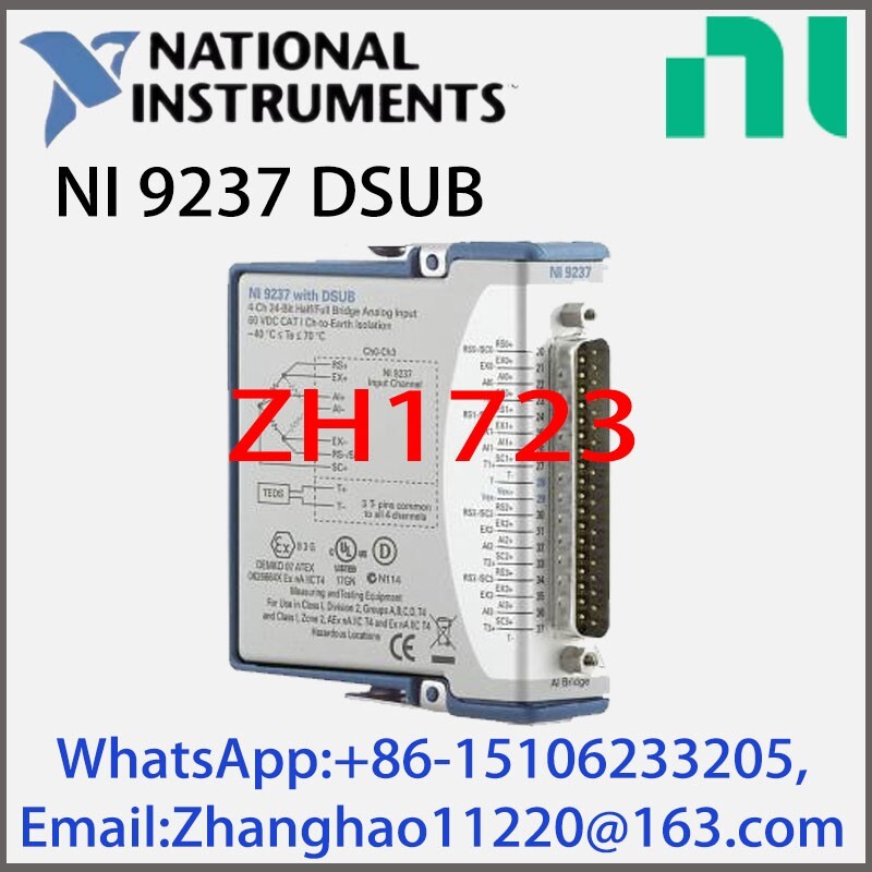 NI 9237 DSUB 780264-01 Synchronous Bridge Module 24-Bit