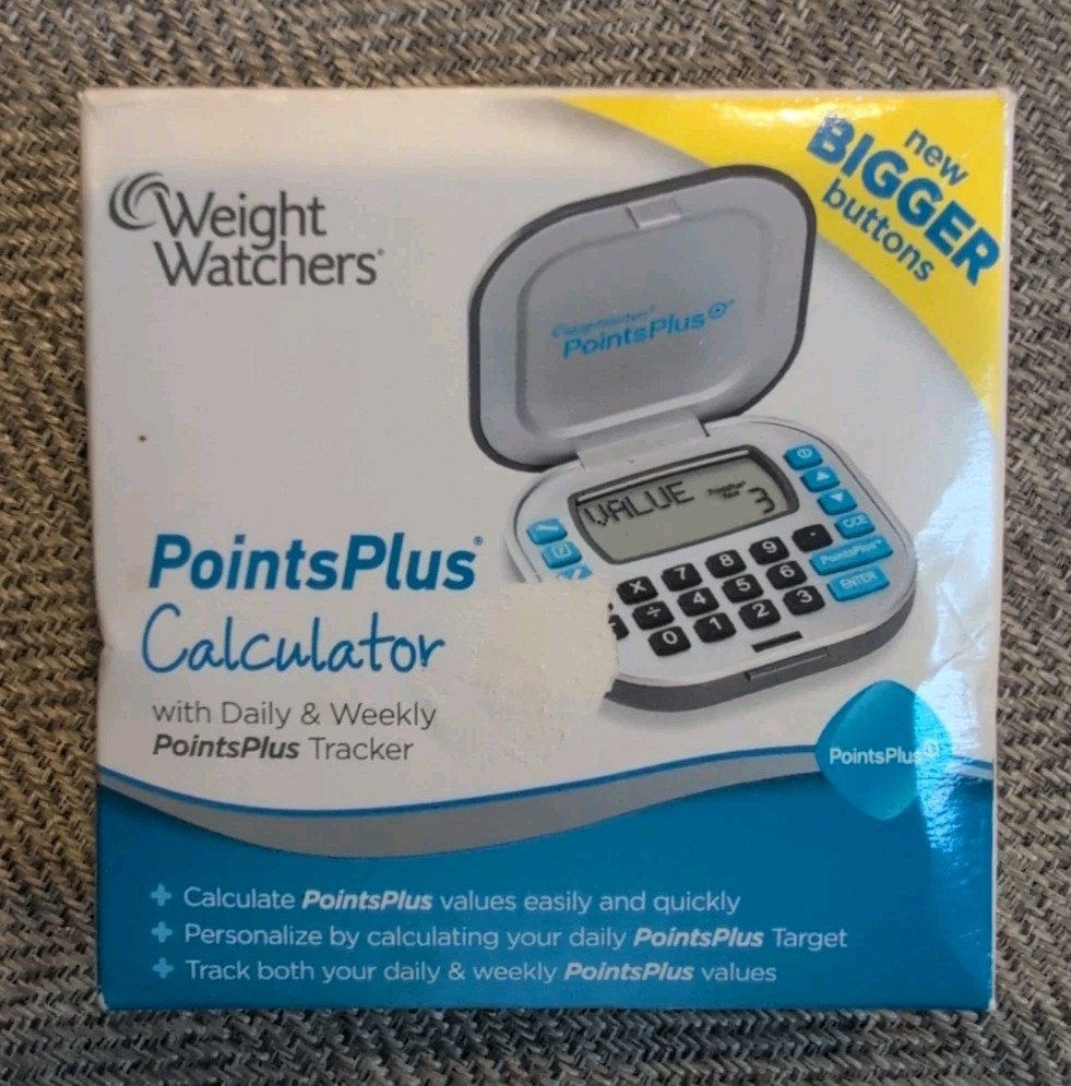 Weight Watchers Points Plus Calculator Tracker Bigger Buttons Manual In Box