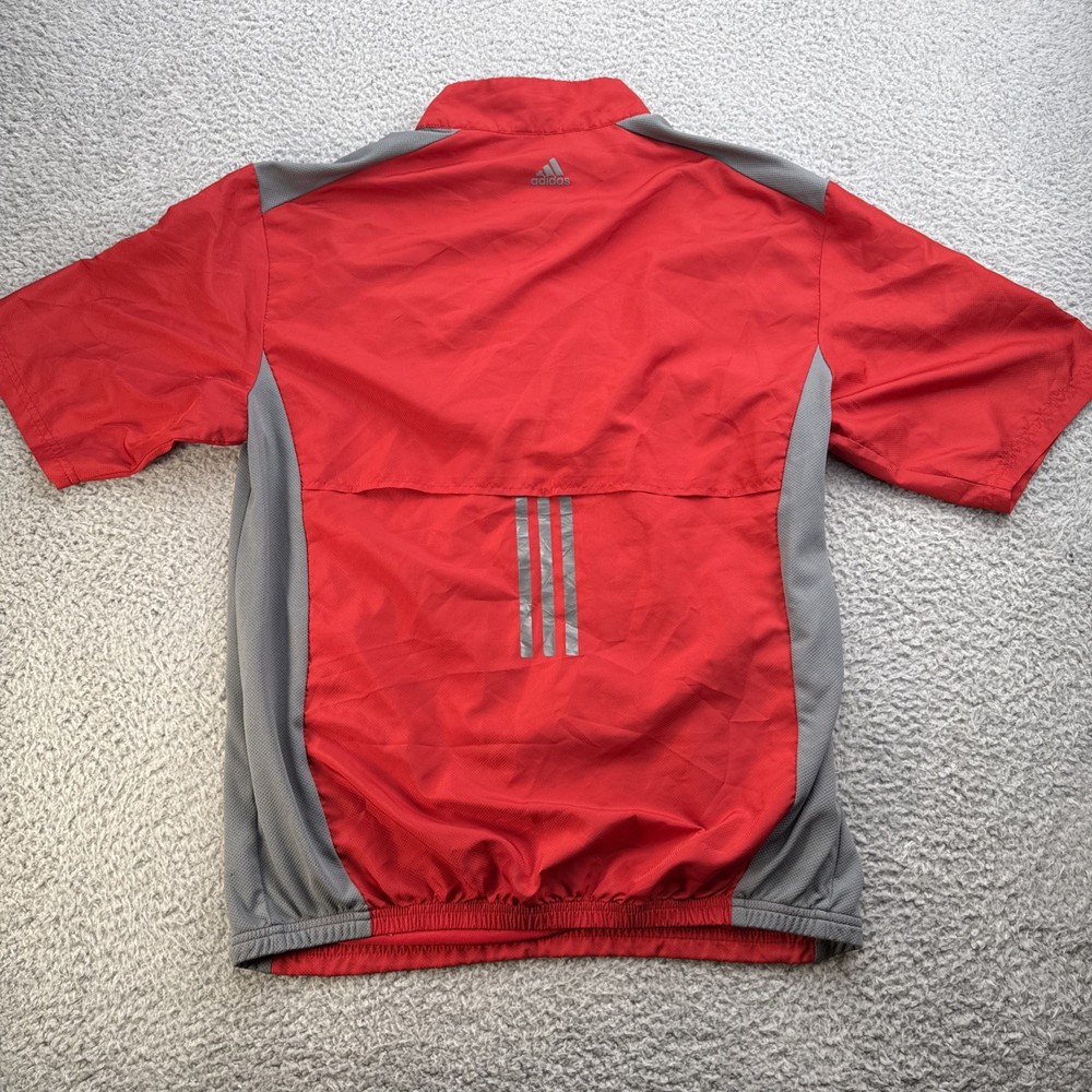 Pinehurst Adidas Golf Windbreaker 1/4 Zip Pullover Mens Medium Red Performance