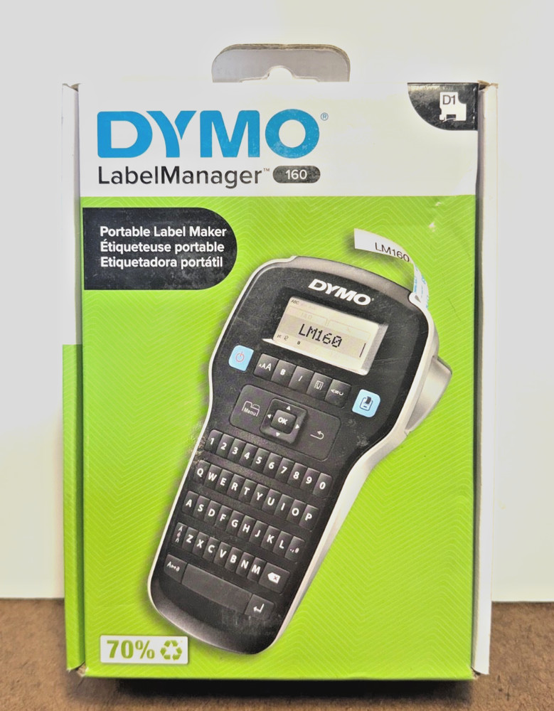 New DYMO LabelManager 160 D1 Label Maker Sealed Box