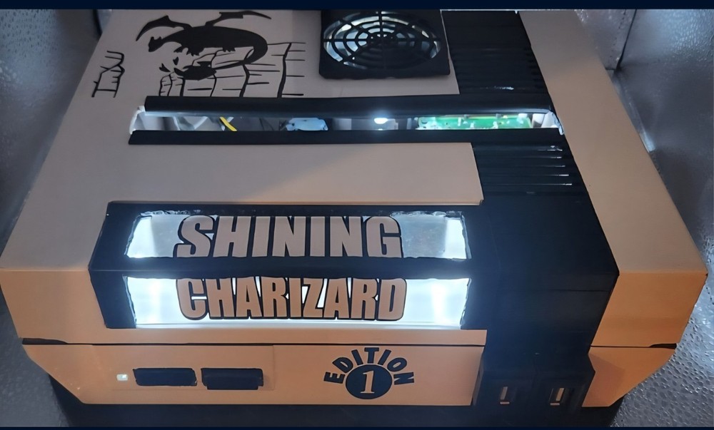 NINTENDO SWITCH CUSTOM DOCK  SHINING CHARIZARD THEME: