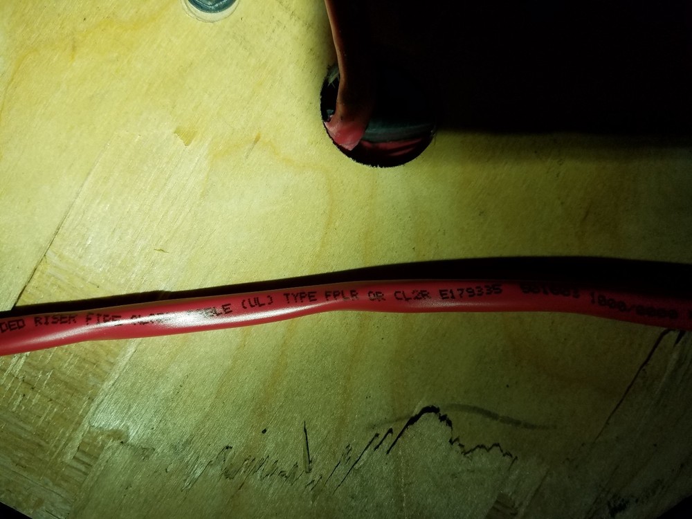 Advanced Digital 81202SD 12/2C Solid Shielded Riser Fire Alarm Cable Red /50ft