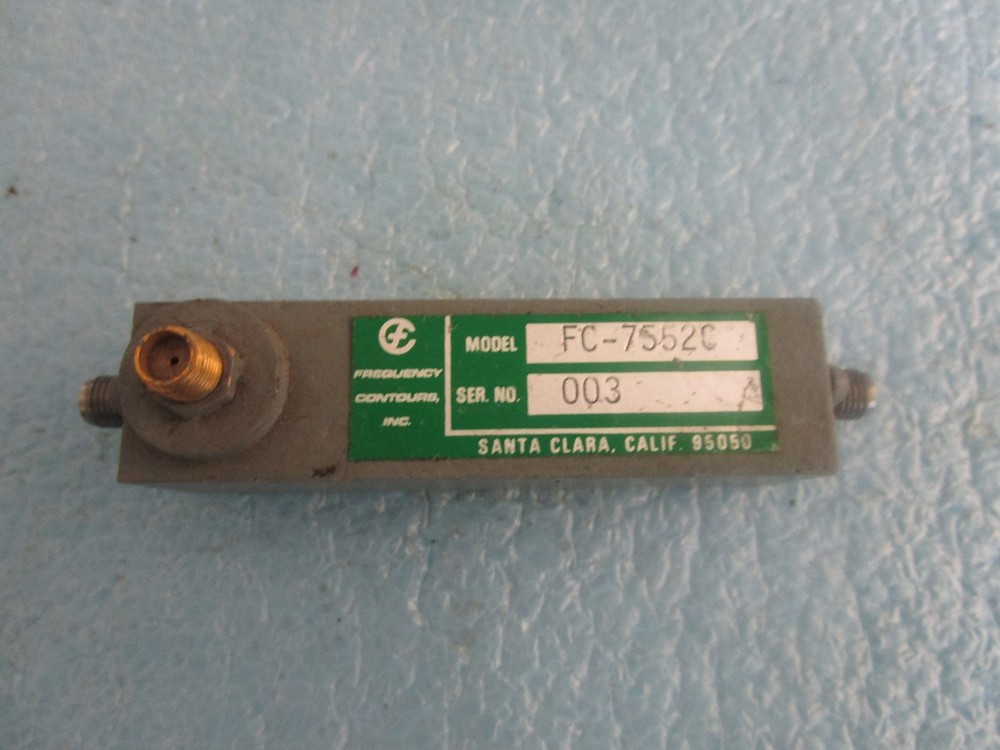 Frequency Countours Model: FC-7552C Band Pass Filter