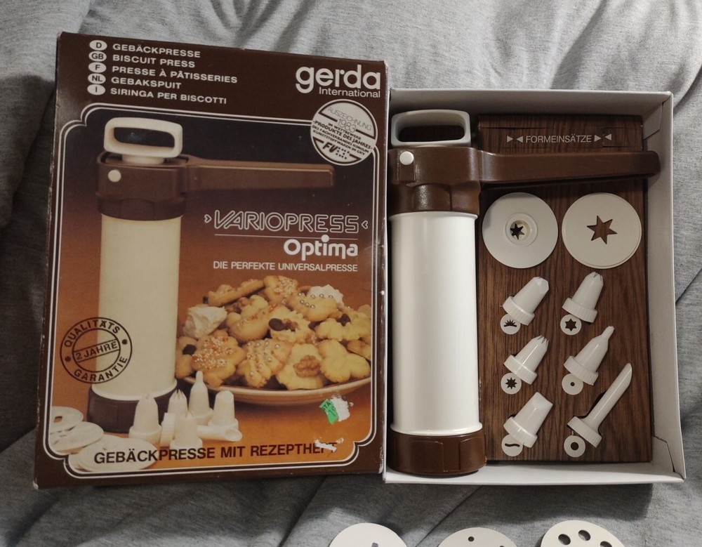 Gerda VARIOPRESS Optima Pastry Cookie Biscuit Press Germany #3695