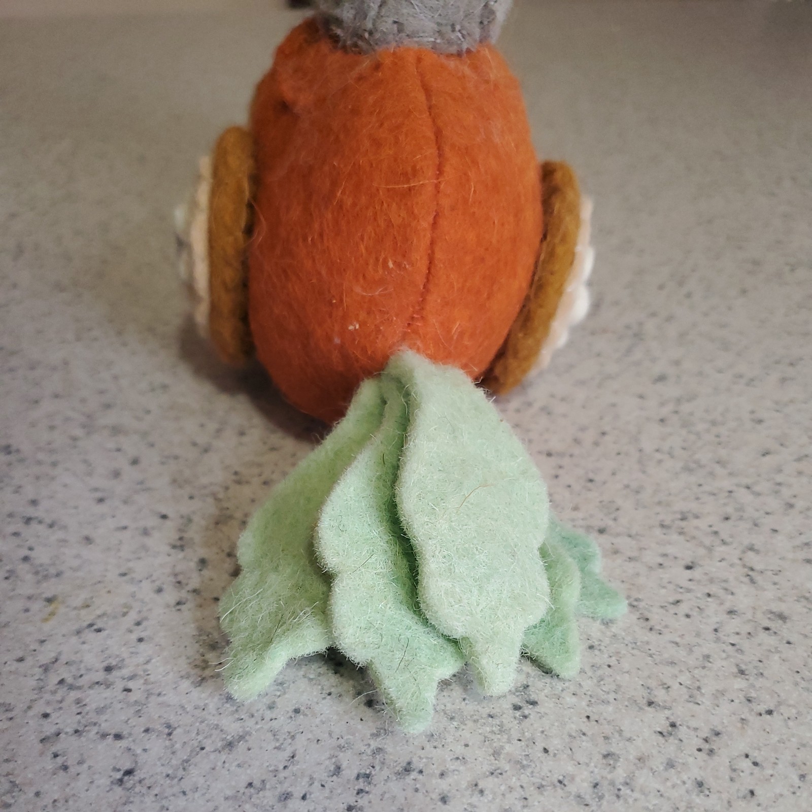 Felt Easter Bunny In A Carrot Car Spring Decor