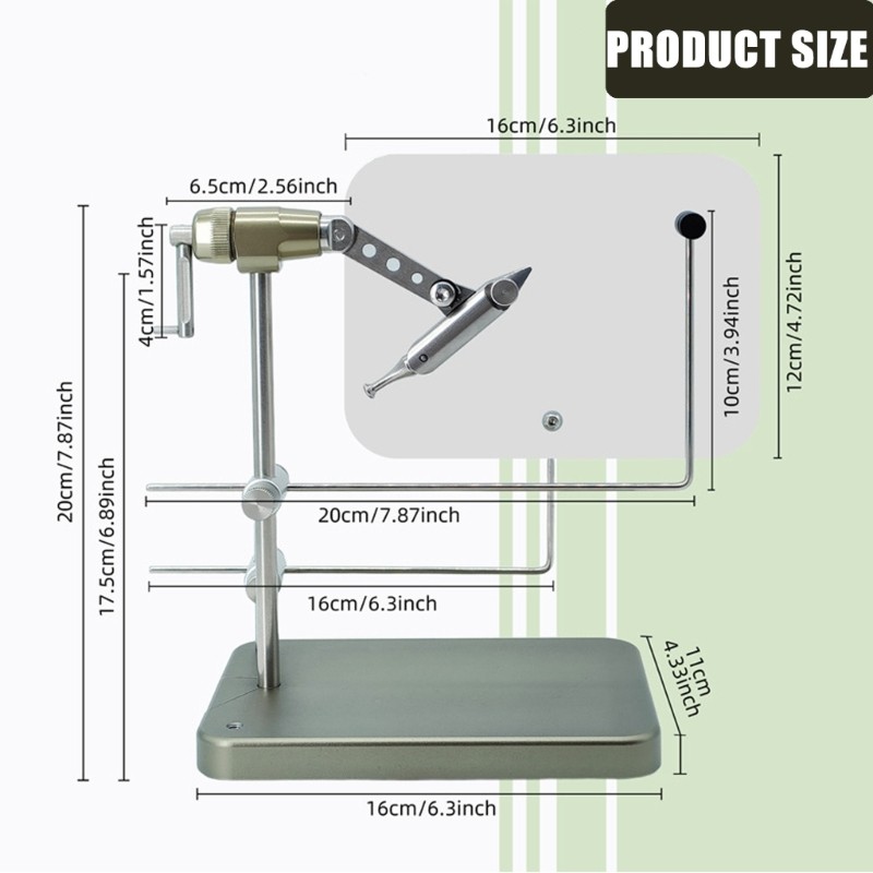 Multipurpose Fly Tying Equipment With Swivels Base For Various Skill Level