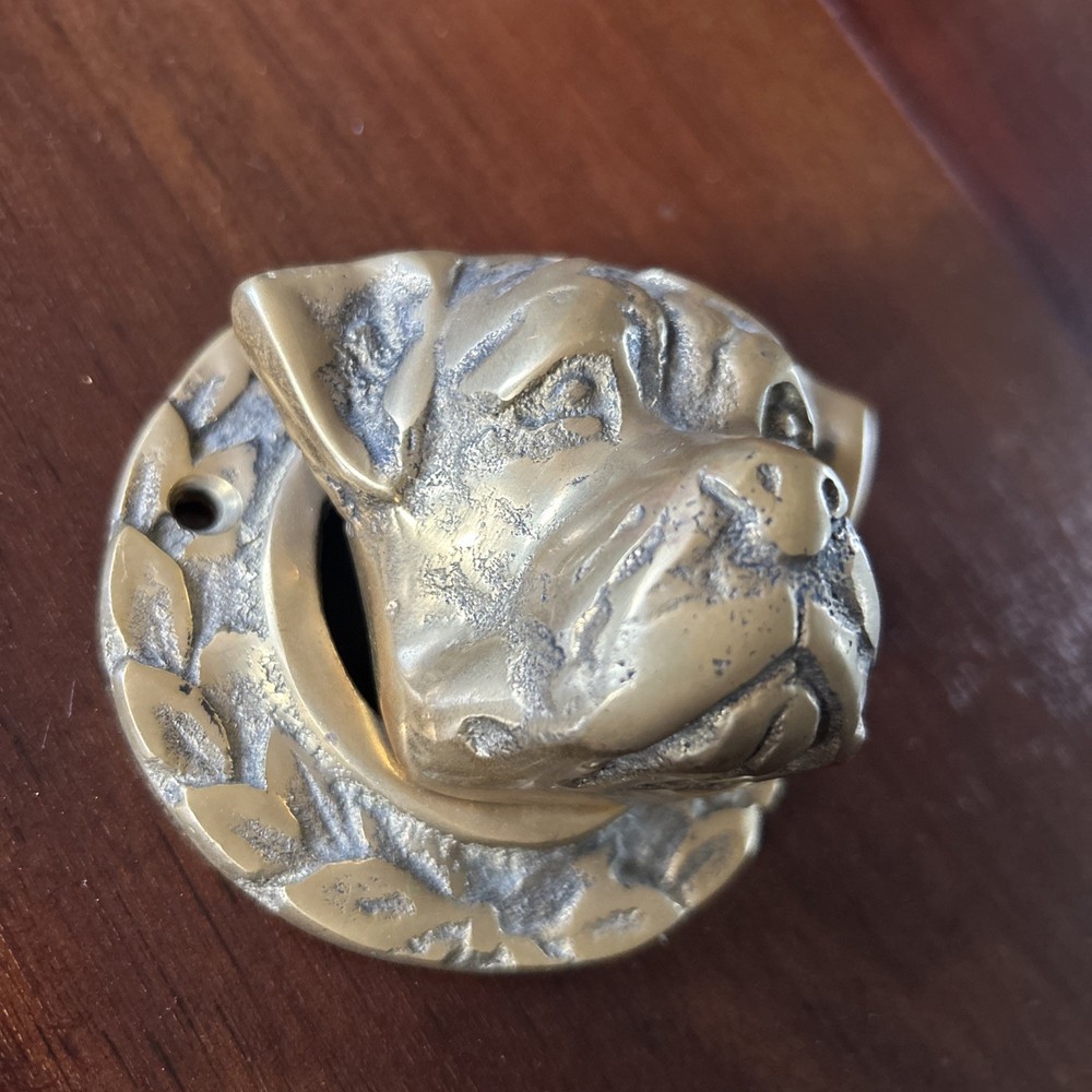 Brass Dog Door Knocker