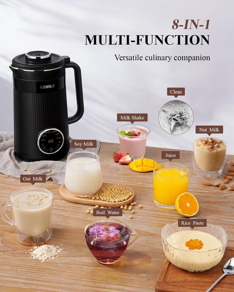 Soy Milk Maker 32oz, Automatic, Black