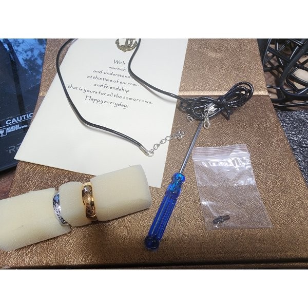 Da Vinci Code Metal Mini Cryptex W/Rings