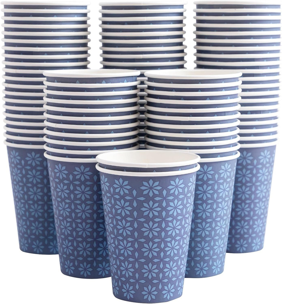 210 Pack 16 oz Disposable Paper Cups, Hot/Cold Beverage Paper Drinking Cups, Nav