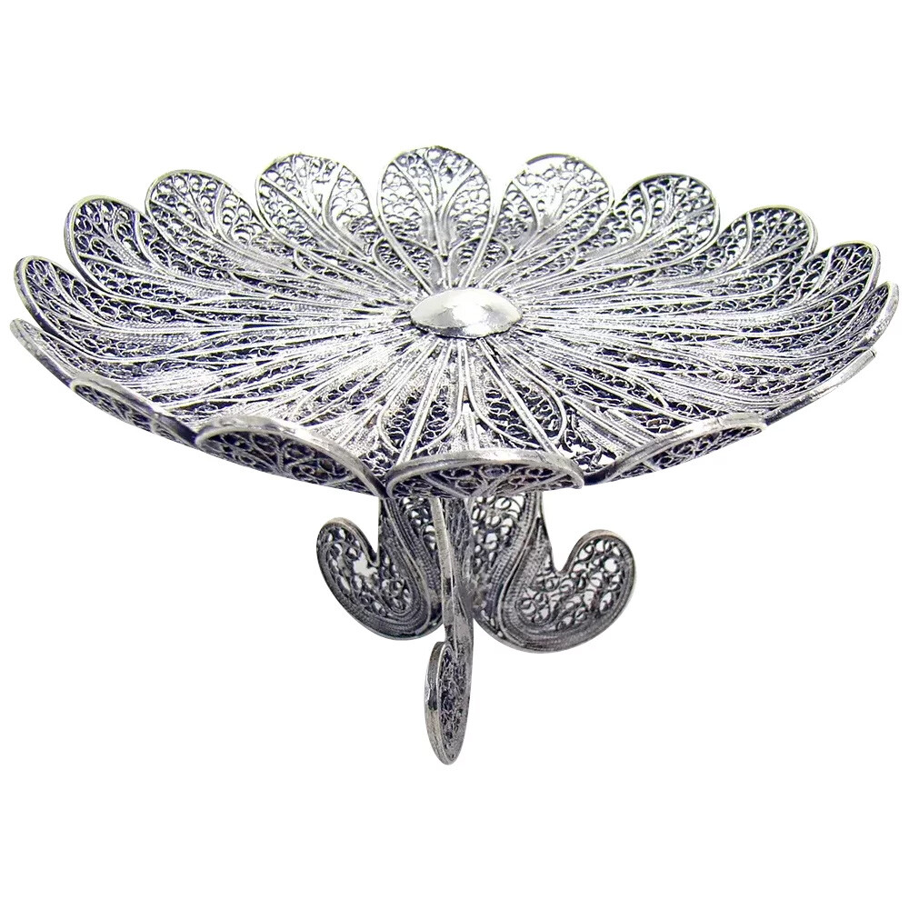 Unusual Filigreed Silver Holder