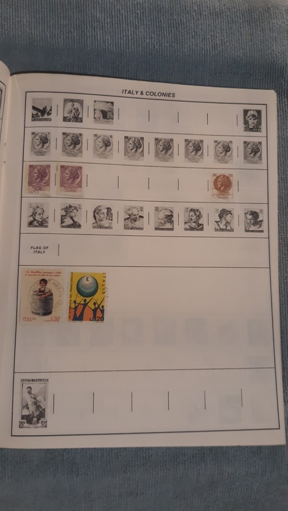 Treat Monarch World Stamp Album Stamp Book With Some Stamps